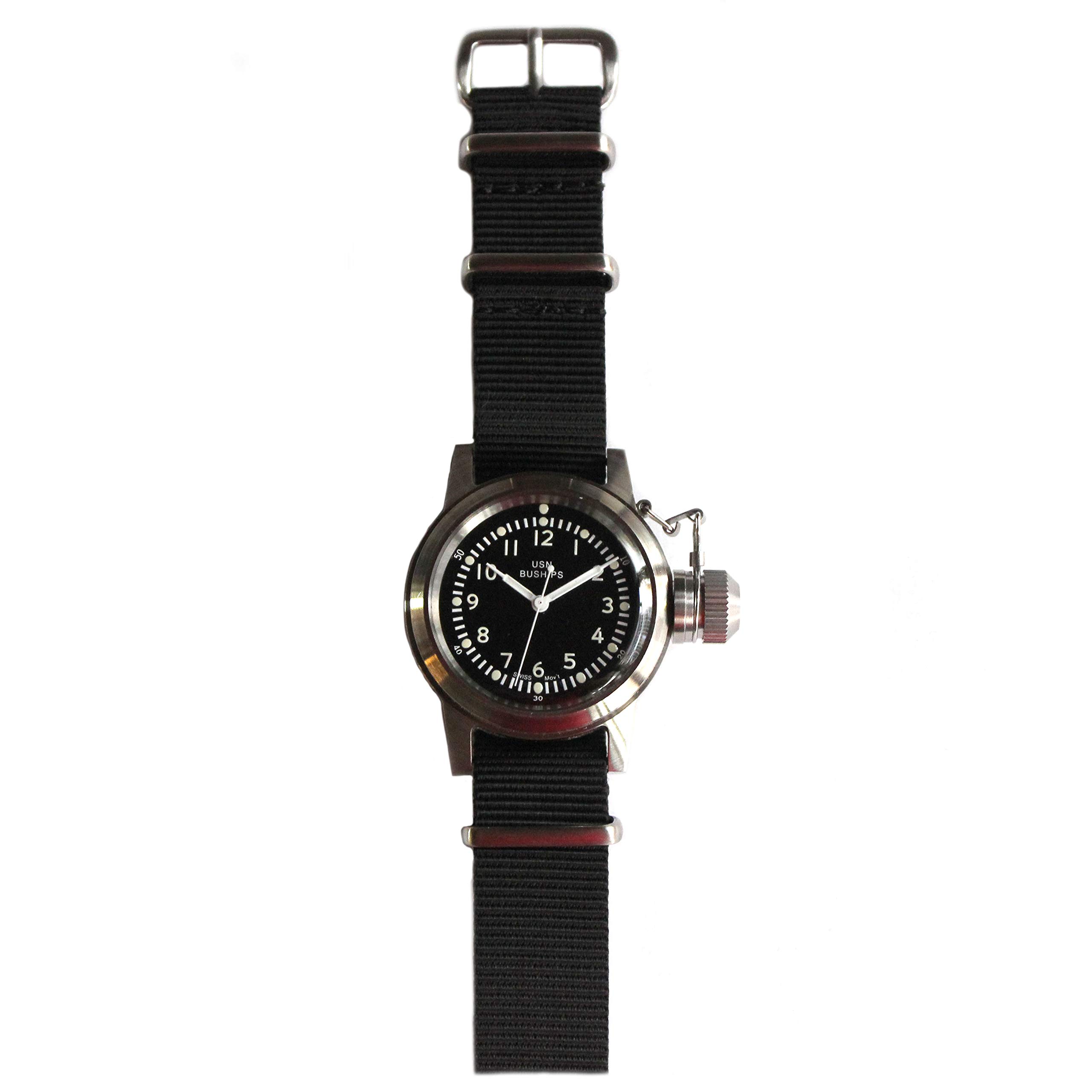 

часы Военные часы типа US MARINE USN BUSHIPS [Военно-морская компания] Mil.-04 SV/BK