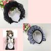 Girls Ruffles Lace Headwear Multilayer Lace Headband Mesh Lace Novelty Headpiece Maid Anime Cosplay Hair Ornaments