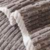 1pc Irregular Furry Sofa Towel for Living Room Winter Thick Plush Non-slip Sofa Cover  L Shape Sofa Cover