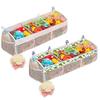 Breathable Bath Toy Organizer 3 Compartment Bath Storage Holder Versatile Hanging Storage Net  Home
