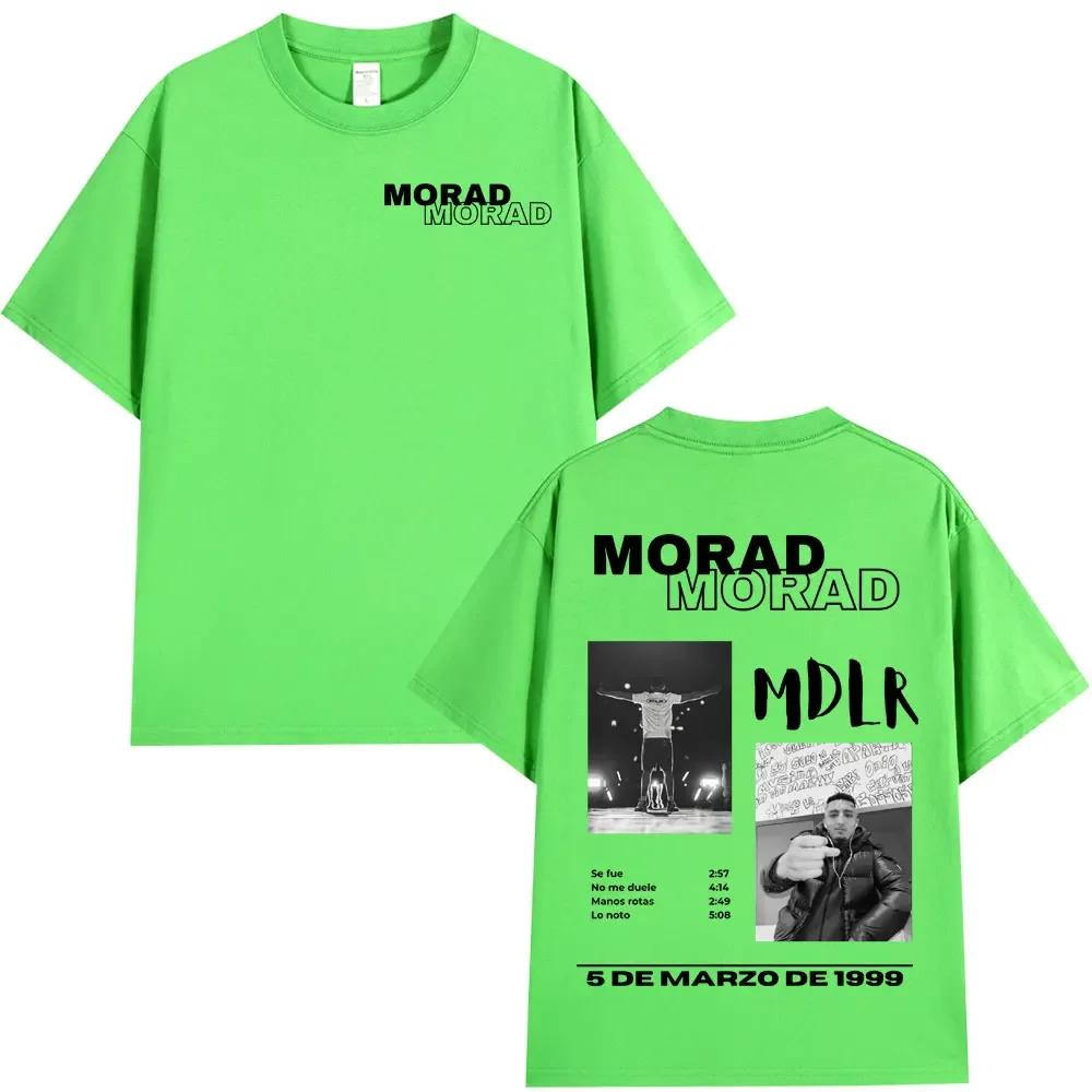 Rapper Morad MDLR Tour Album T Shirt Unisexs Unisex High Quality Cotton Tee Shirt Fashion Hip Hop Short Sleeve Tshirts Streetwear