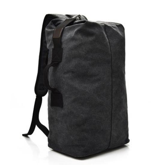 

[Nexxxly] Nexley Large Opening Backpack, Simple Military Style, Outdoor, High Capacity, Travel, Hiking, Fits Full Face Helmet (Black)