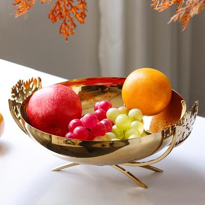 Ornamenti per piatti di frutta di lusso semplici e leggeri nordici, modello per sala espositiva, soggiorno, tavolino, vassoio, vassoio portaoggetti, decorazione artistica