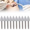 10pcs Dental Polishing Burs Low Speed Dental Grinding Polisher Burs Drill Bits Set Gray 410