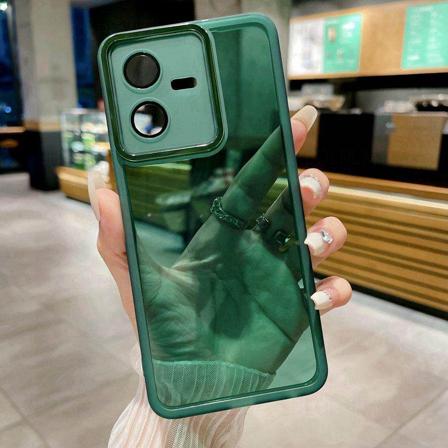 Transparent Phone Case For Vivo Y21D V60 Lite Y04 Y29 Y38 V40 V29 V30 Y35 Y33S Y27 Y18 Y31 Y19S V29E Y53S Y28 Y21S Camera Lens Protector Film Cover