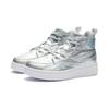 Disney X Li Ning Dumbo Series Comfortable Versatile Shock Absorption High-Top Kids Sneakers Kids Sneakers Silver White YKCR162-1