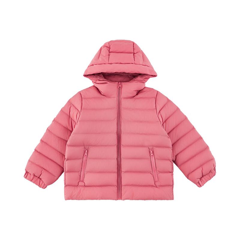 YOYO Girls' 2025 Winter Thermal Lightweight Hooded Duck Down Jacket