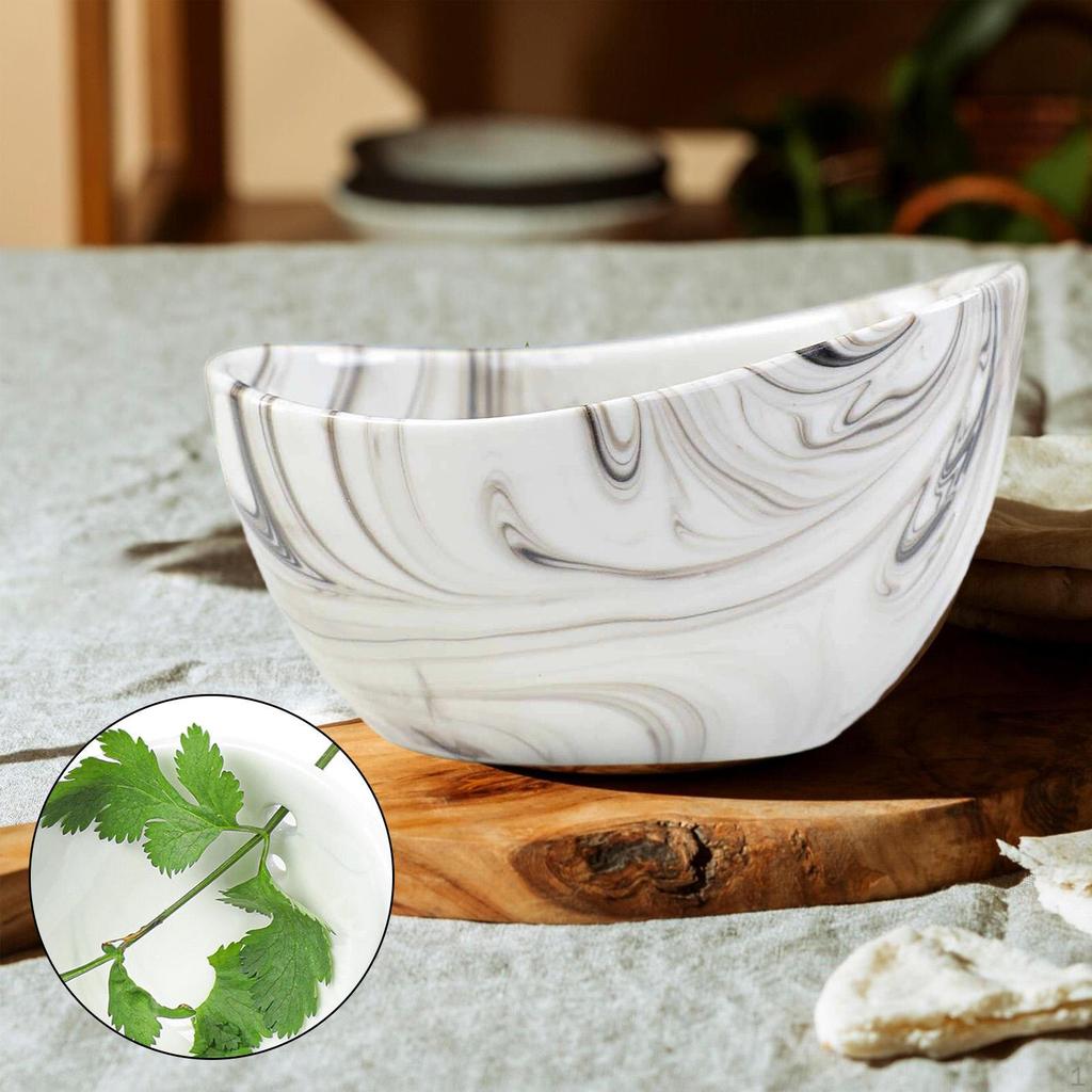 Keramická miska na loupání bylinek Kuchyňský nástroj Ergonomický separátor listů pro oddělení listů a stonků