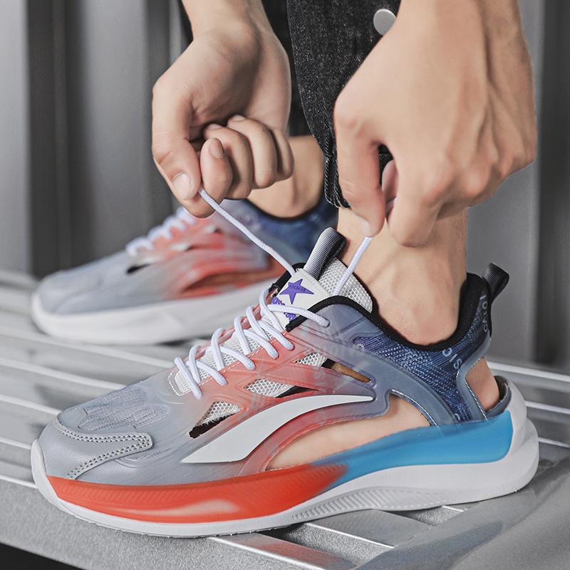 Men Sport Sandals Summer Women Beach Shoes White School Students Mesh Running Sneakers Couple Shoes Breathable Large Size