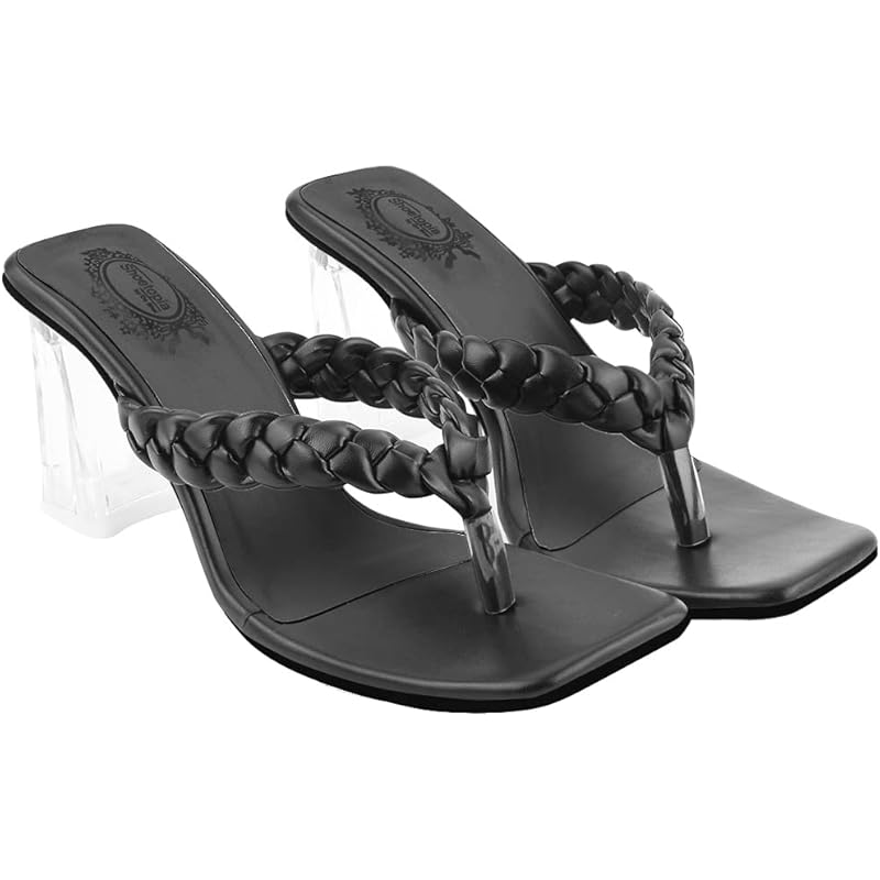 Shoetopia Women'S Flat Sandal (5 Uk) /Black