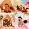 Pony Plush Toy With Scarf Short Plush Kid Gift For Animal Lovers
