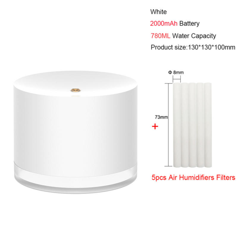 Wireless Home Air Humidifiers 780ml Portable Humidifier USB Diffuser 2000 MAH Battery | Humidifiers