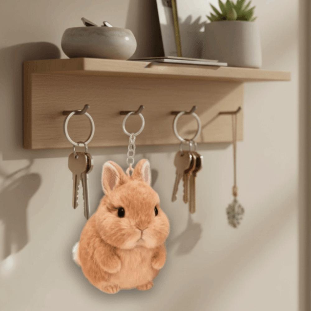 PP Cotton Bunny Plush Ornaments Stuffed Animal Bunny Plush Toy Bunny Plush Keychain  Bag Decoration
