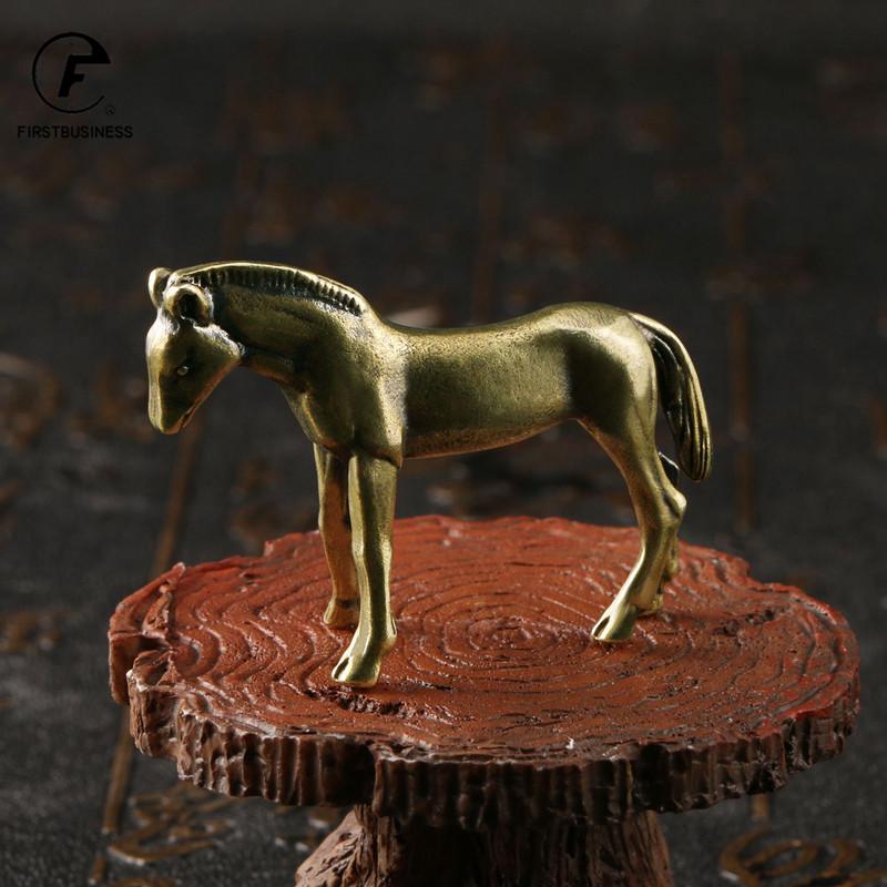 Starožitná bronzová socha koně Stolní dekorace Masivní měď Mikrořezbářství Zvěrokruh Figurky koně Ozdoby Doplňky pro domácí dekorace