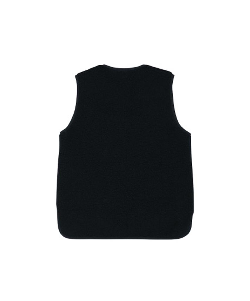 Aven Wool Shearing Reversible Vest Navy