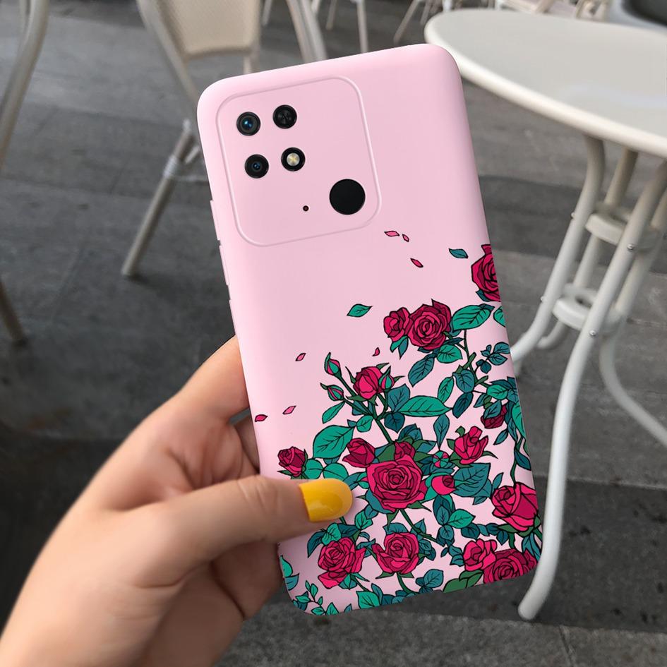 For Xiaomi Redmi 10C Phone Case New Popular Flower Painted TPU Cover For Xiaomi Redmi 10C 4G Bumper Redmi10C NFC 2022 Soft Funda