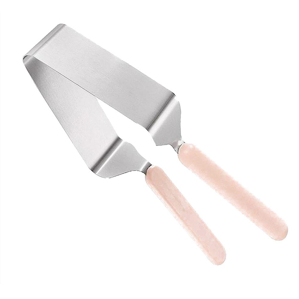 Tårtkniv i rostfritt stål med halkfritt ergonomiskt handtag för bröllop, födelsedag