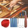 Reusable 1 Set Piano Tuning Kits Multipurpose Adjusting Tone Convenient Precise Professional Tools Including Hammer Mutes for Instrument Wrench