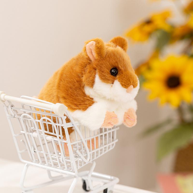 Standing Cute Hamster & Rabbit Plush Toy Backpack Pendant