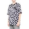 Versace Ss22 Printed Letter Pattern Round Neck Cotton Short Sleeve T-Shirt Men Tops Black White 1003393-1A023515-L160