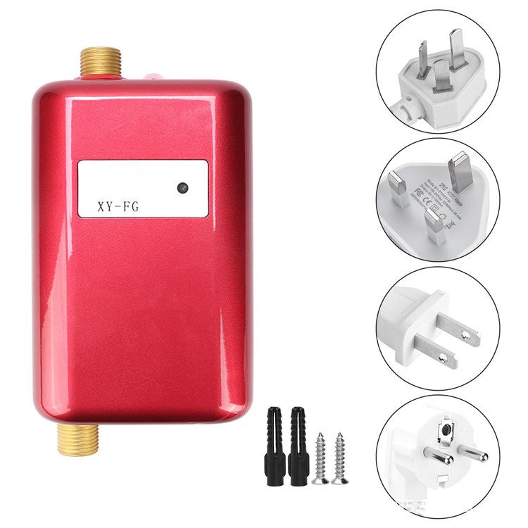 3800W Electric Water Heater Instantaneous Tankless Instant Hot Water Heater Shower Flow Water Boiler