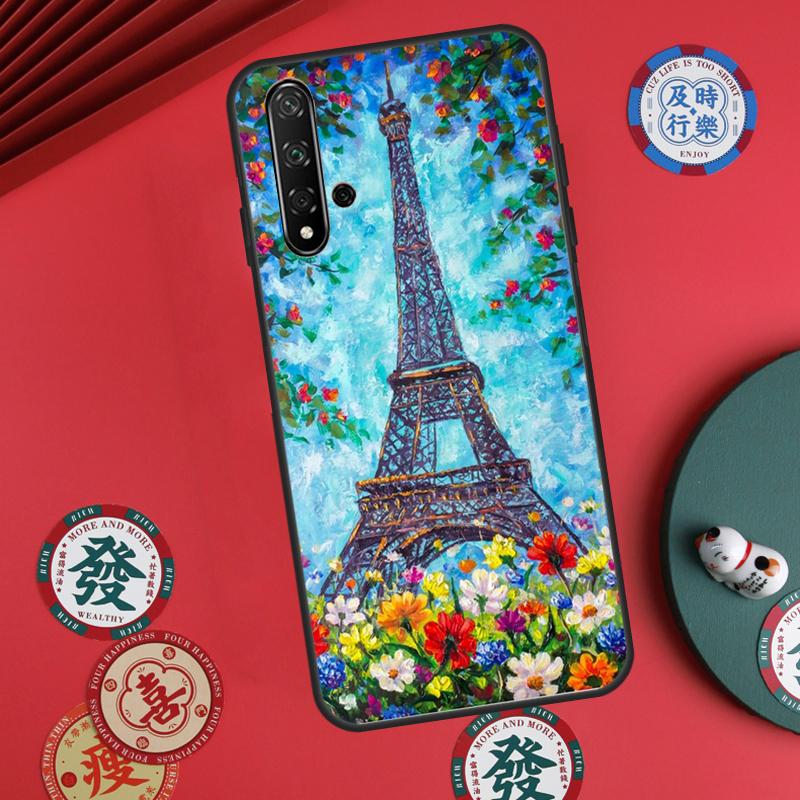 Paris Eiffel Tower For Huawei Nova Y73 Y72 Y61 Y91 Y90 Y70 Y60 12s 12i 11i 8i 9 10 SE P60 Pro P30 P40 Lite Case