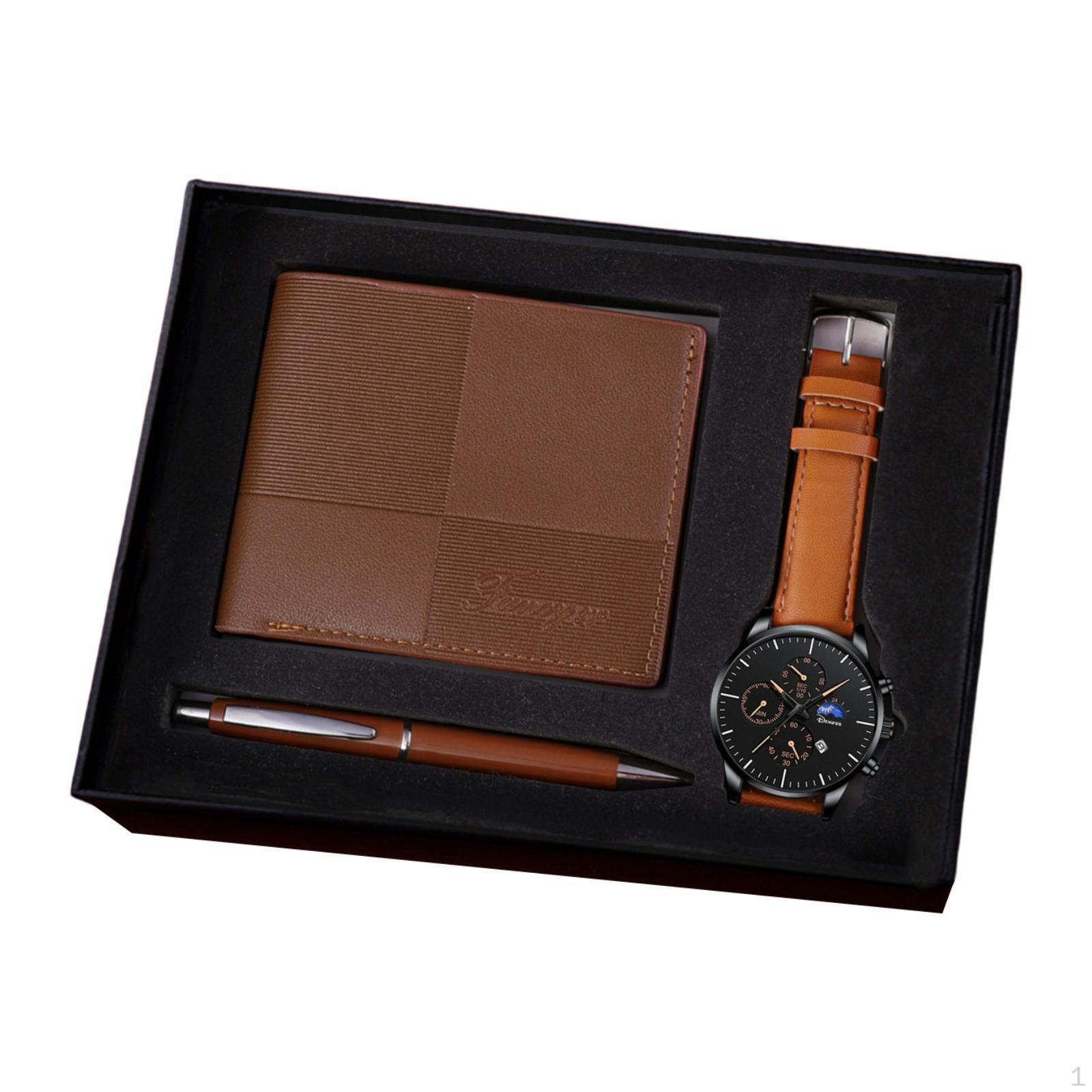 Beautiful Men s Gift Set, Wallet Set – Ideal for Holidays, Birthdays And Style B