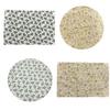 Retro Floral Placemat Cotton Linen Round Rectangular Placemat Heat Insulation Table Mat for Home Farmhouse Dining Table Protection Decoration