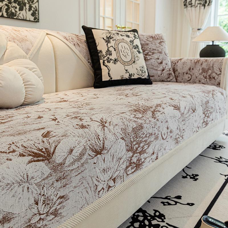 

Chenier Sofa Cushion Four Seasons Universal Light Luxury Backrest Towel Modern Seat Cushion High-End New Sofa Cover Cover Cloth 70*70cm