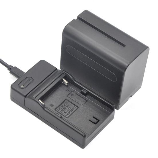 USB Battery Charger NP-F550/F570/F750/F970/F770/F960/F330 Action Camera for Sony