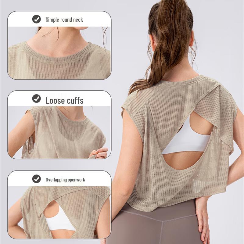 Women's Summer Yoga Hollow Breathable Sleeveless Top