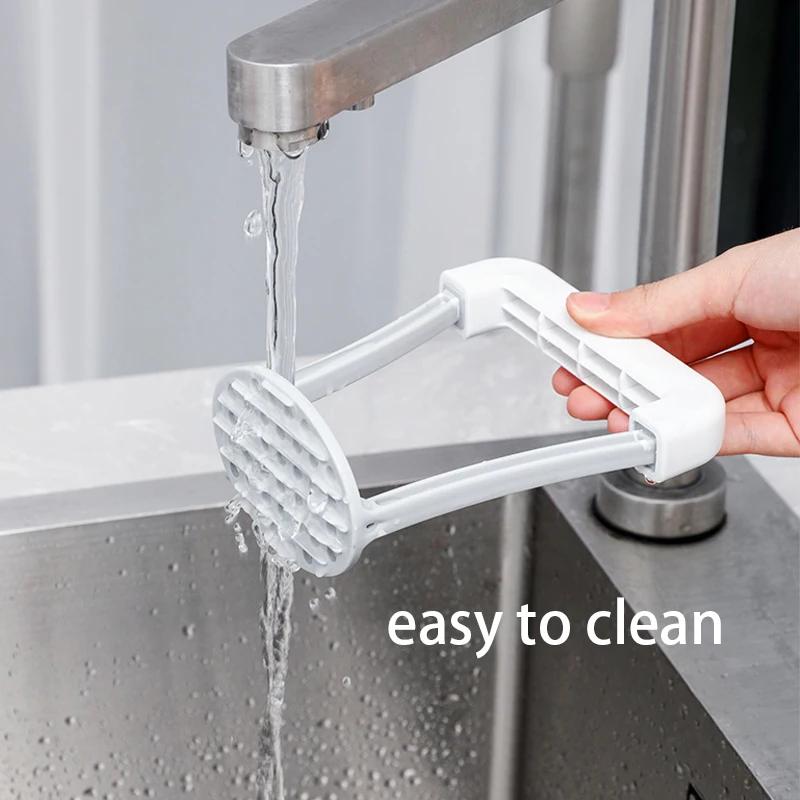 Manueller Kartoffelstampfer, langlebiger Kartoffelstampfer, Gemüsestampfer mit rutschfestem Griff, Fruchtsaftpresse, Küchenhelfer