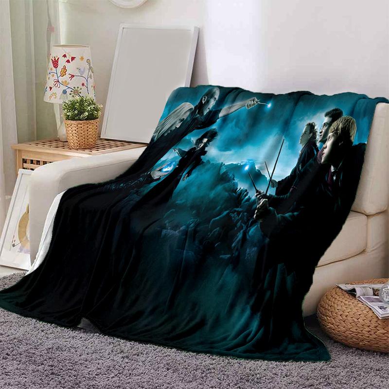 

Harry Potter and the Deathly Hallows Part 2 Movie Poster PrintPrint Blanket, Soft Blanket For Sofa Office Bed And Travelling Daughter Birthd 130cm×150cm（50in×60in）