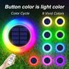 Colorful Solar Colorful Solar Lights Outdoor, Color Changing Solar Lights with Remote, Colorize Pathway Lights Solar Garden Lights for Landscape