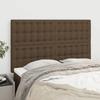 Exclusive House - Dark Brown Headboard 144 X 5 X 118/128 Cm Fabric