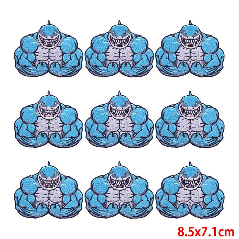 10 Pcs/lot Wholesale Embroidery Patch Iron On Patches For Clothing Patches On Clothes Jackets Decor Applique Sew Supplies