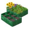 Multiple Grids Grow Bag PE Raised Garden Bed Potato Grow Bag Rectangle Planting Container for Growing Vegetables Flowers Fruits