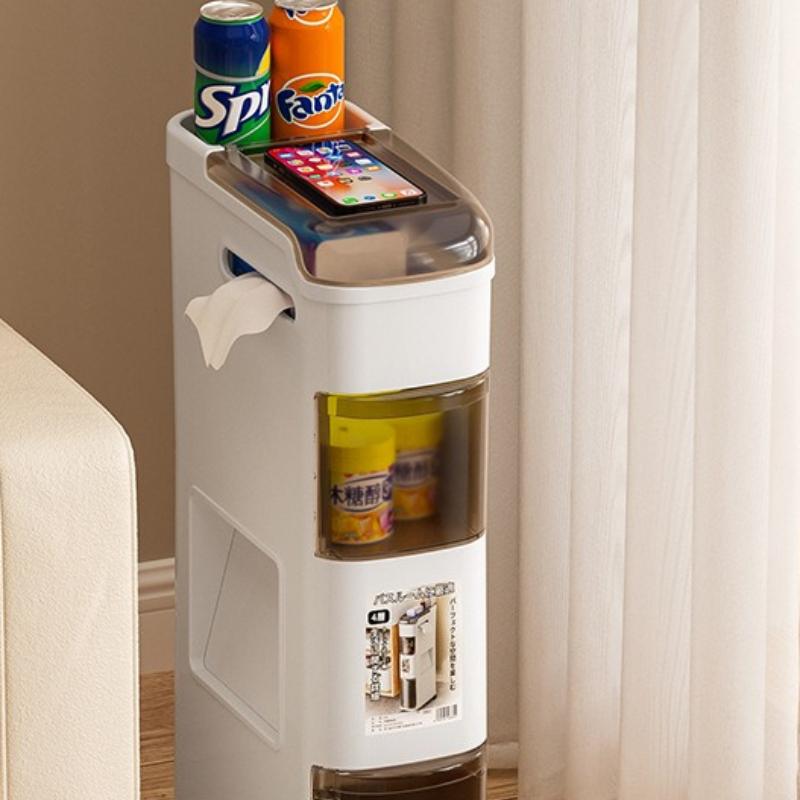 Bathroom Storage Rack, Narrow Gap Drawer Cabinet for Toilet, Slim Space-Saving Organizer Unit for Tight Spaces, Freestanding