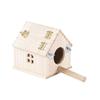 Rainproof Wood Bird House Large Space Bird Nesting Box Practical Birds Breeding Box  For Bird Cage