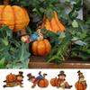 Boys And Girls Pumpkin Scarecrow Ornaments Lovely Pumpkin Statue Holiday Gifts   Christmas