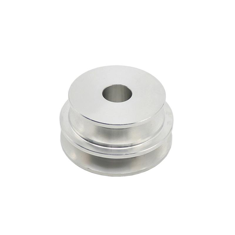 Aluminum Alloy Double Groove 50/60MM Pulley Wheel 8-20MM Fixed Bore Pulley For Motor Shaft