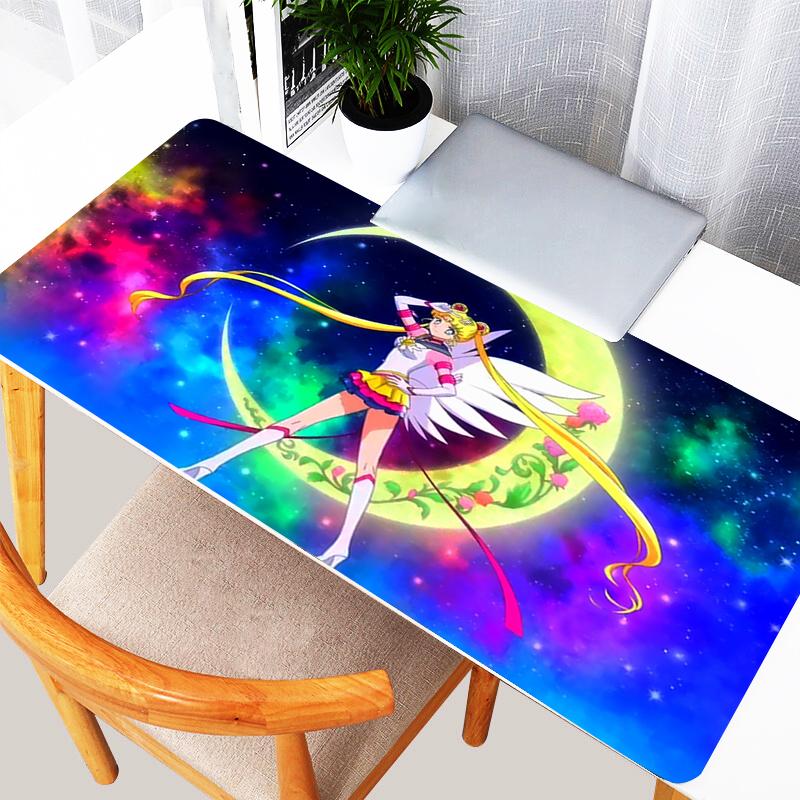 Colorful Mouse Pad Anime Gaming Desk Mat kawaii S-Sailor Moons Laptop Accessories Gamer Large Mousepad E-sports room decoration