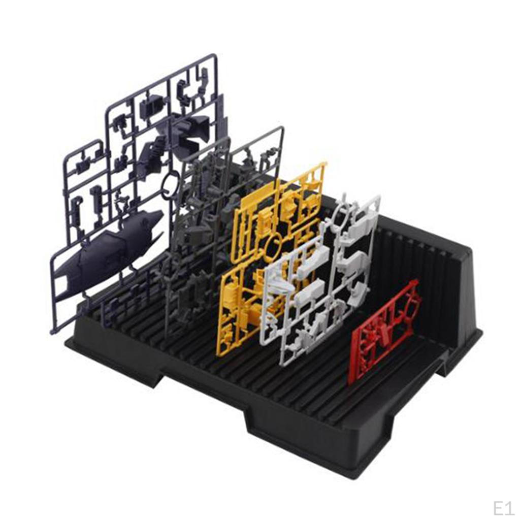 1pc Plastic Pieces Shelves Placement Rack for Parts 27x20.5cm