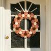 Colored Ball Wreath Door Hanging Decoration Handmade Christmas Wreath For Front Door Wall Or Window Display Home Decoration