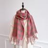 Women Lattice Imitation Cashmere Scarf Autumn And Winter Thick Fashion Warm Wild Scarf Shawl Tassel Scarves Bufanda Blanket
