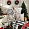 Christmas Decoration Pillowcase Winter Christmas Tree Ball Pillow Cover Sofa Cushion Cover Home Decoration New Year Gift