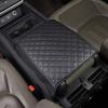 For Land Rover Defender 110 2020-2025 Skinn Svart Bilsete Armlene Midtkonsollboks Beskyttelsesdeksel Biltilbehør