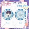 Love and Deepspace Sylus Rafayel Zayne Xavier Caleb Acrylic Chip Coin 43MM Anime Cosplay Colorful Pattern Game Coin Game Gift