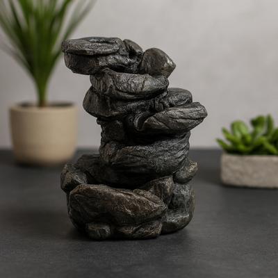 Fuente de Mesa 35cm Formación Rocosa Natural