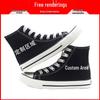 Scarpe da Ginnastica Alte in Tela Demon Slayer - Unisex Moda Cartoni Animati